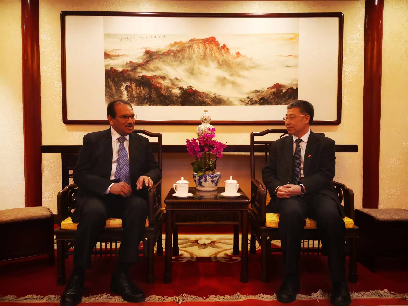 Vice President Li Jie Met with President of  the Understanding China Forum, Pakistan